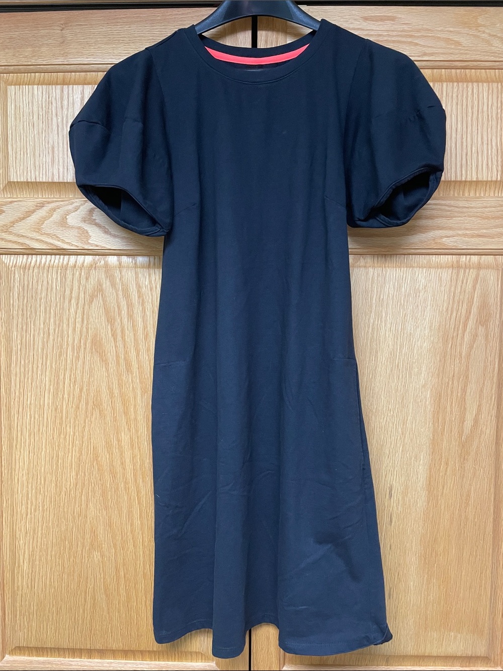 Velvet by Graham & Spencer Black Puff Sleeve Dress - Size XS